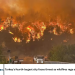 Turkey’s fourth-largest city faces threat as wildfires rage across southern Europe